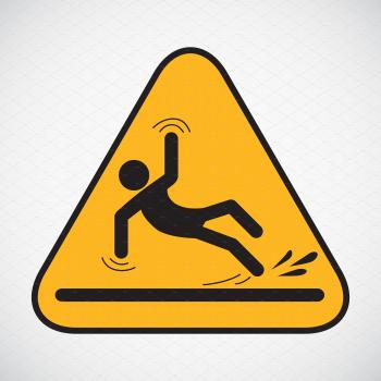 Wet floor caution sign. ~ Illustrations ~ Creative Market