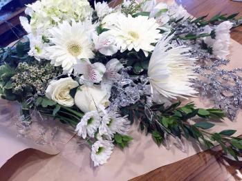 White Christmas Bouquet - B/A Florist of East Lansing, MI