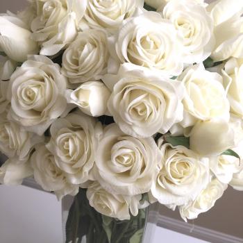 Wedding Inspiration: Artificial White Flowers - Ash and Crafts