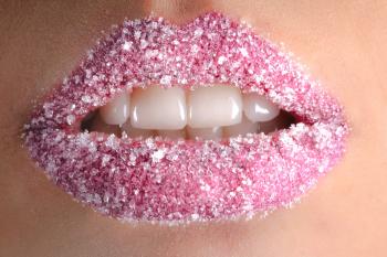 White Granules on Person Lips