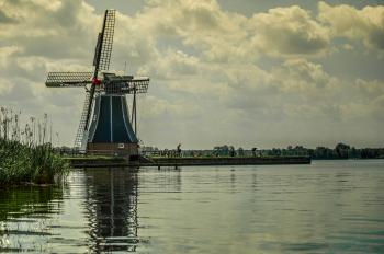 Windmill on the River Bank