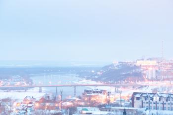 winter city scene