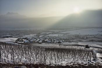 Winter in Ollon Switzerland