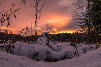 Winter Landscape at Sunrise