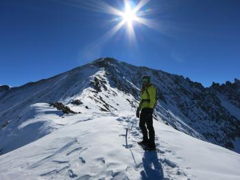 Atlantic Peak-West Ridge in Winter - YouTube