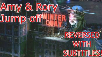 Amy and Rory Jump Off Winter Quay... REVERSED WITH SUBTITLES! - YouTube