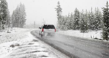 Free picture: car, snow, road, winter, road, trip, snowstorm, travel ...