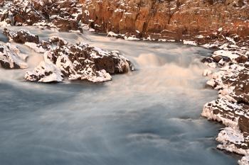 Winter Sapphire Falls - HDR