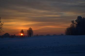 Winter sunset
