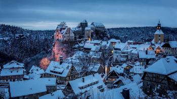 Winter Town - Wallpaper, High Definition, High Quality, Widescreen