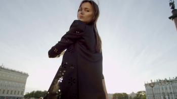 Stylish woman posing at the city sights Stock Video Footage ...