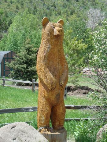 Wooden Bear at Beaver Creek Nudist Ranch - Samak, Utah Image