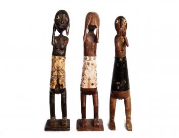 wooden statues