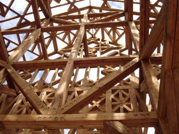Inside Wooden Structure Aldgate | The Lady Travels