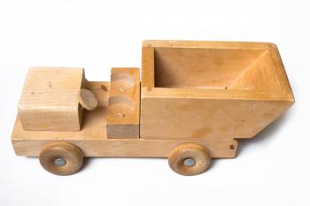 Wooden truck toy
