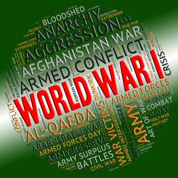World War I Indicates First Wwi And Wars