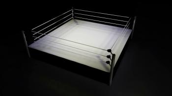 Rotating Boxing / Wrestling Ring on Black Background Motion ...