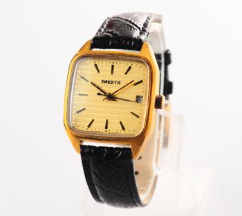 RAKETA Gold-plated wrist watch – Soviet Watch Store