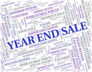 Year End Sale Represents Retail Clearance And Discount