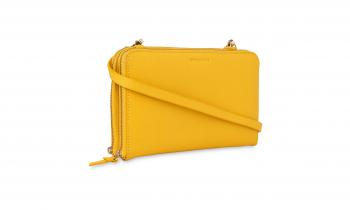 Union Double Zip Crossbody Bag, Yellow | WHISTLES