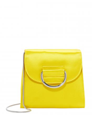 Tiny Box Satin Yellow Bag