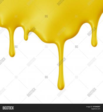 Yellow Paint Dripping Isolated Over Image & Photo | Bigstock
