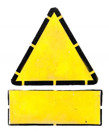 yellow sign