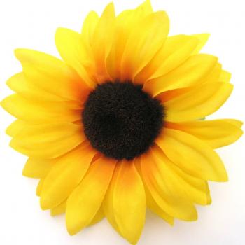 Amazon.com: 4.75" Yellow Sunflower Silk Flower Hair Clip: Clothing