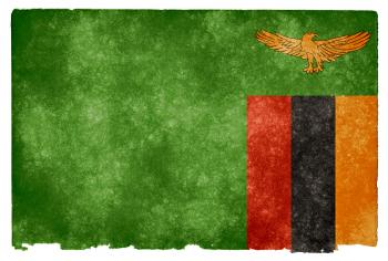 Zambia Grunge Flag