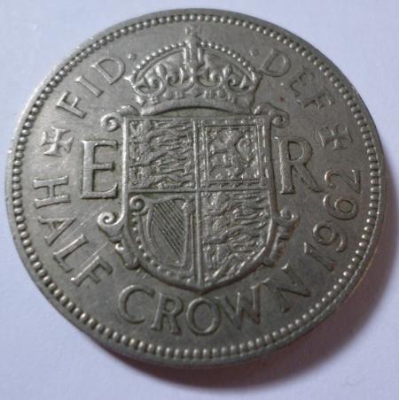 1962 Half crown coin