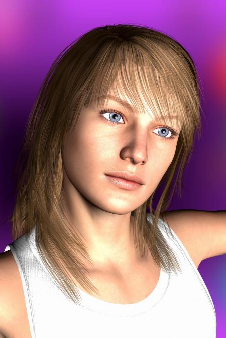 3D Portrait of a Girl