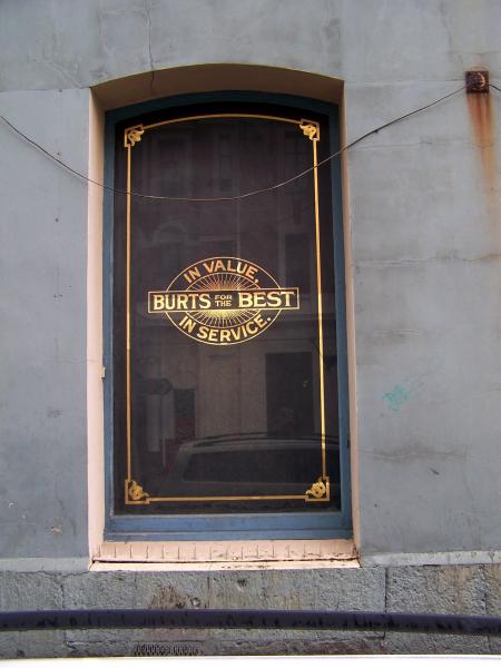 A & T Burts Window Cumberland Street