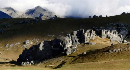 A high country landscape. NZ