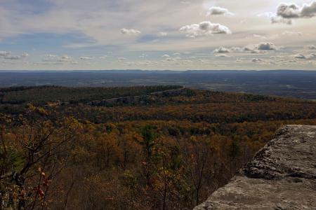 A view from a cliff at Minnewaska State Park