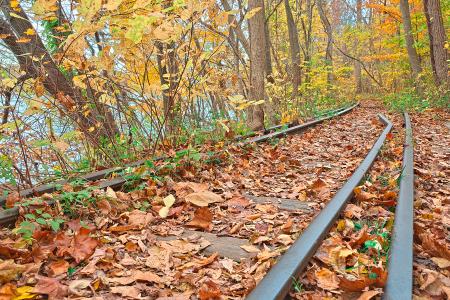 Abandoned Autumn Railroad - HDR
