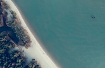 Above Ground Photo of Body of Water