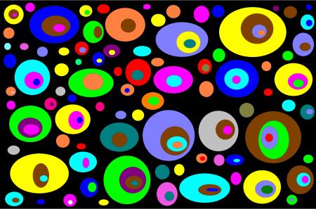 Abstract Colorful Circles