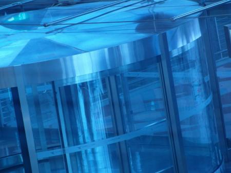Abstract Interior Revolving Door
