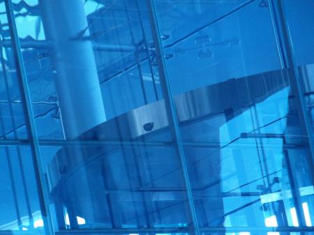 Abstract Interior Revolving Door