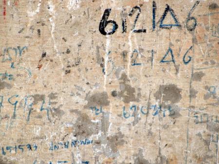 Abstract Numbers Grunge Background