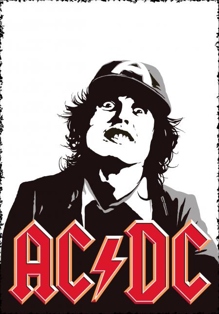 AC/DC Angus Young Poster