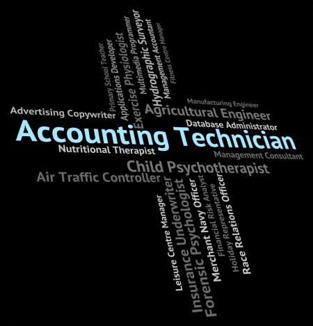 Accounting Technician Indicates Balancing The Books And Accounta