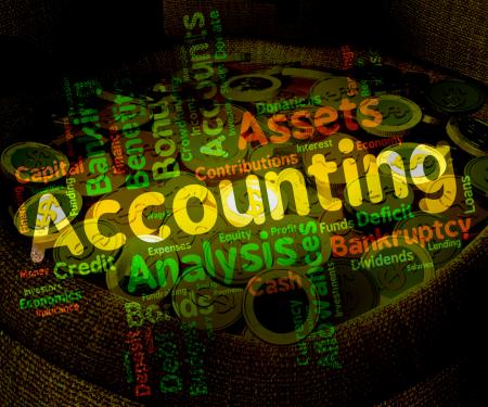 Accounting Words Represents Balancing The Books And Accountant