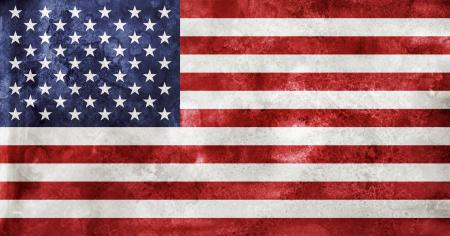 Acrylic Grunge Flag - USA