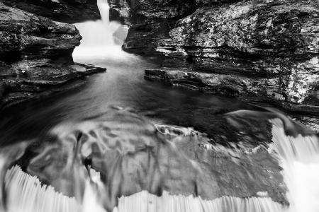 Adams Deluge Falls - Black & White
