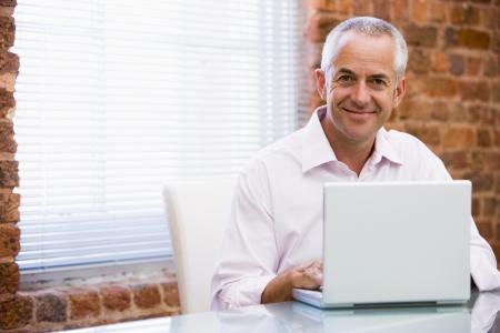 Adult with Laptop