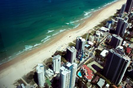 Aerial Photo Of Buildings Near Body Of Water