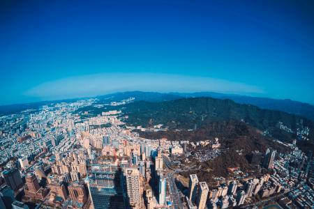 Aerial Photo of High Rise Buildingss