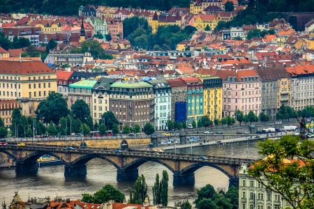 Aerial Photography of Bridge Beside the City