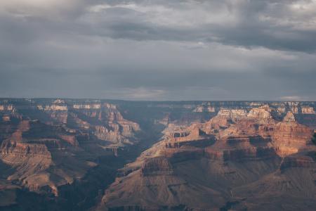 Aerial Photography of Brown Mountains